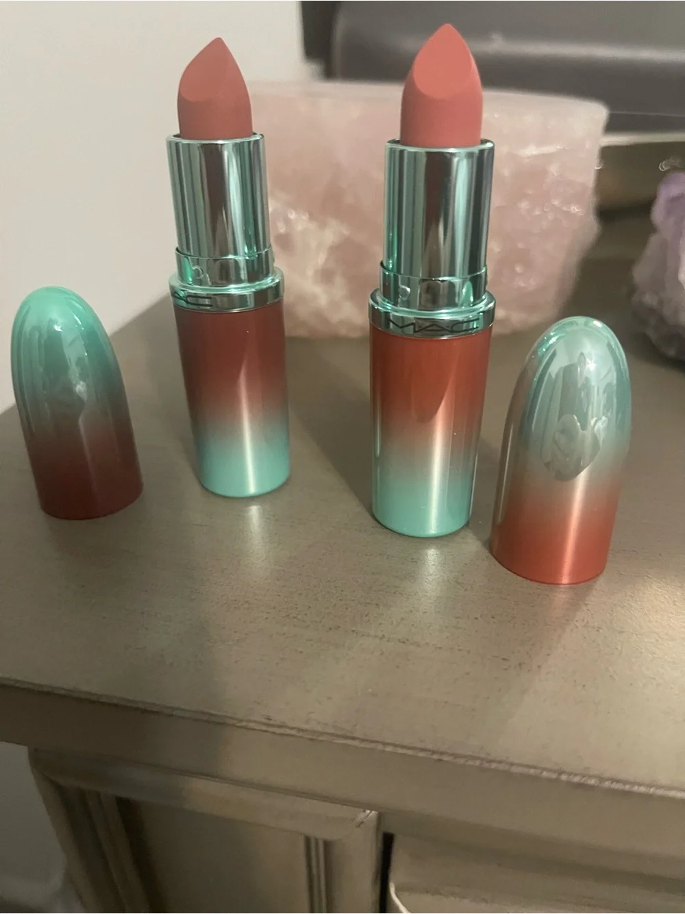 MAC Cosmetics Whirl Maximal Matte Lipstick - Mint Teal Cap